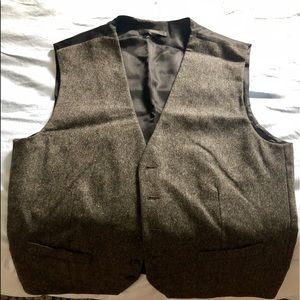 Wool front vest